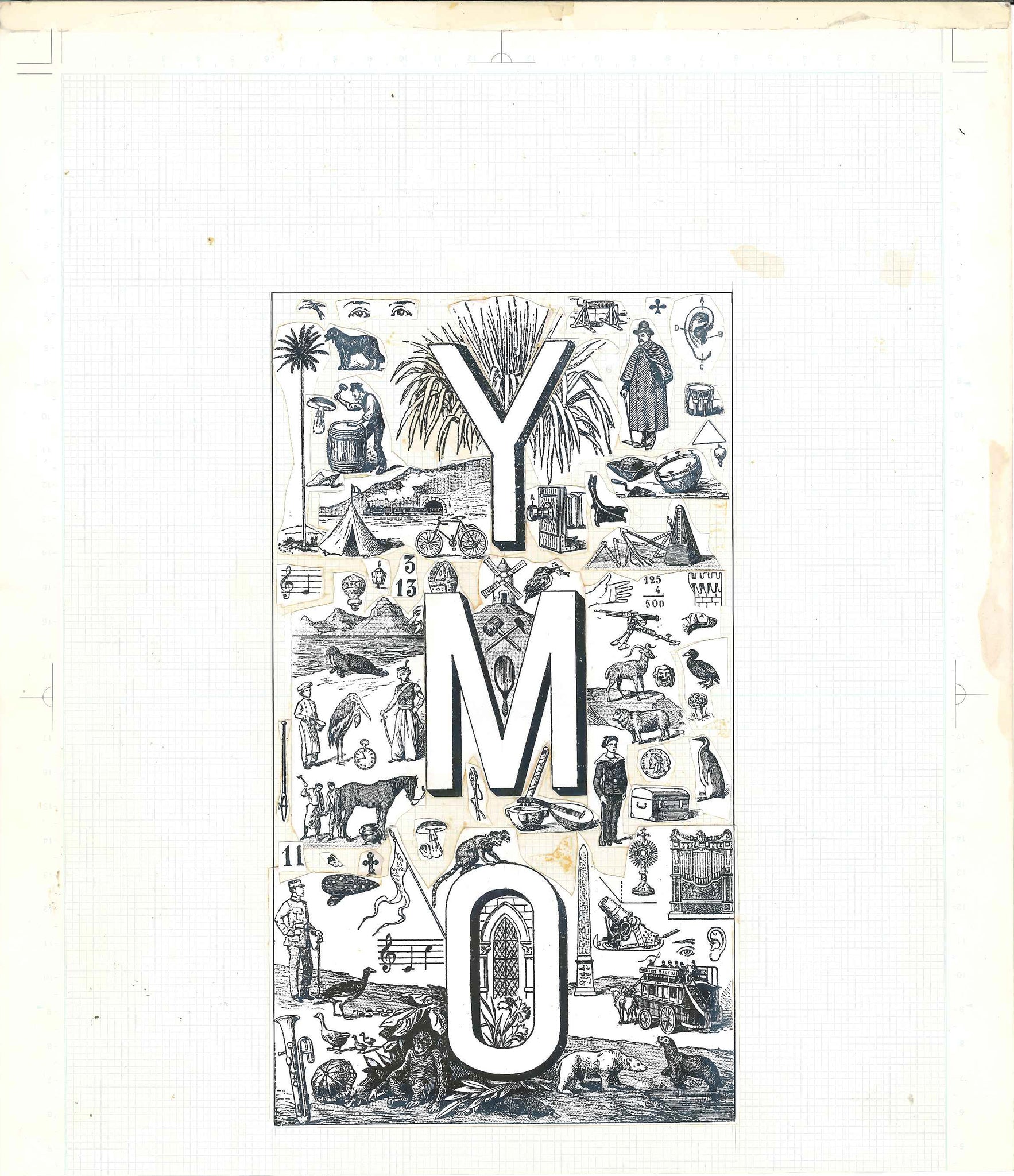 【★第２期オークション02／版下】写真集『YMO Sealed』奥付用版下（1983年）